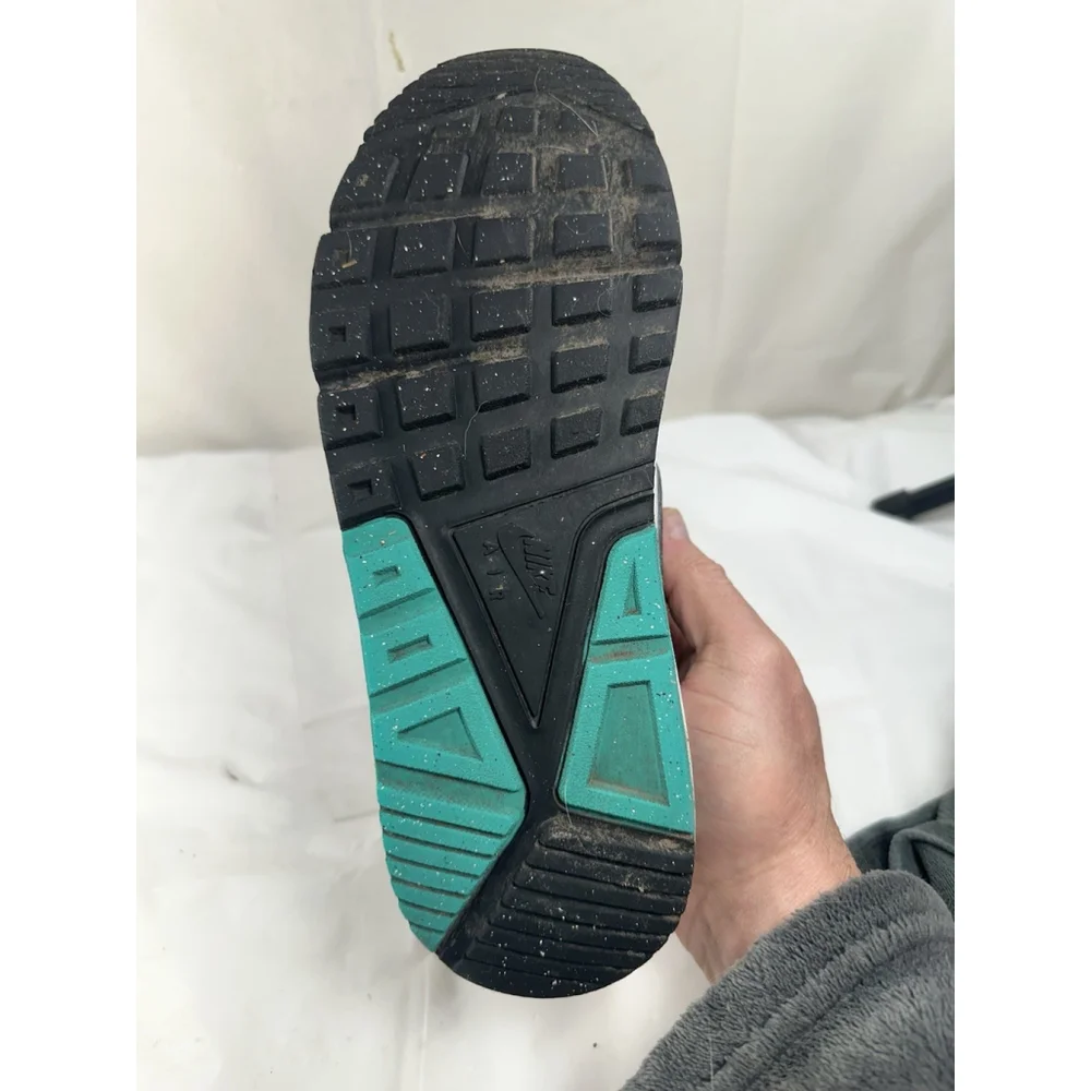 Nike Air Max Athletic Shoes in White, Black, Teal & Coral